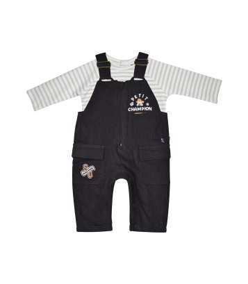 TSHIRT SALOPETTE MATHIS LONG BEBE Sucre Orge
