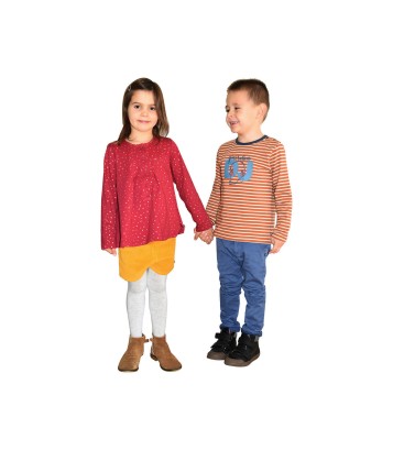 TUNIQUE JANE INTERLOCK MANCHES LONGUES ENFANT Sucre Orge