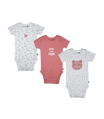 LOT DE 3 BODIES OLIVIA Sucre Orge