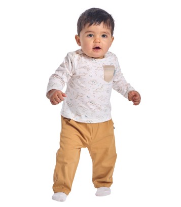 TSHIRT PANTALON SIRIAK TWILL Sucre Orge
