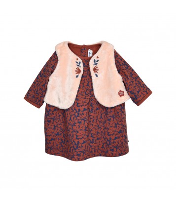 ROBE GILET S/S MCHES PEGGIE Sucre Orge