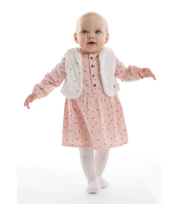 ROBE GILET S/S MCHES PAMELA Sucre Orge