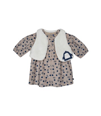ROBE GILET SS MCHES PEPITA Sucre Orge