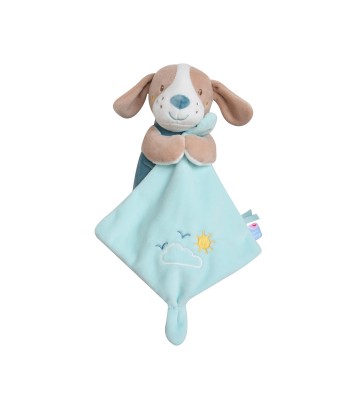DOUDOU MOUCHOIR CHIEN VELOURS DOUX Sucre Orge
