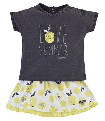 ENSEMBLE JUPE BEBE Sucre Orge