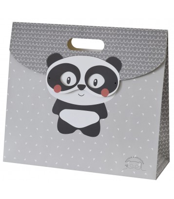 SAC CADEAU "PANDA" GRIS Sucre d'orge