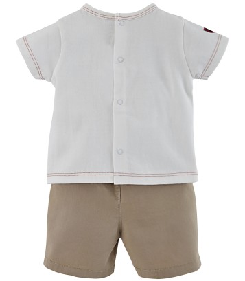 T SHIRT ET SHORT TOILE BEBE GARCON Sucre Orge