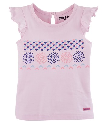 T-SHIRT FILLE MANCHES COURTES 2/8 ANS Sucre Orge