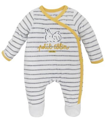 PYJAMA BEBE RAYE GRIS/ECRU Sucre Orge