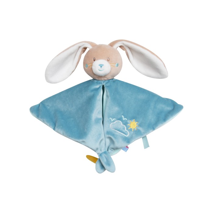 DOUMOU XL LAPIN VELOURS DOUX Doudou attache sucette pour bébé