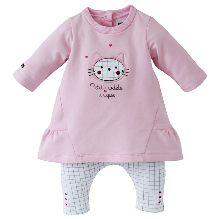 Combinaison Vetements BÃ©bÃ© Fille Mois COMBIROBE BATHILDA SUCRE D'ORGE LE  BIO VETEMENTS 0/2 ANS