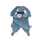 DOUMOU TETINOU XL LAPIN VELOURS DOUX BLEU