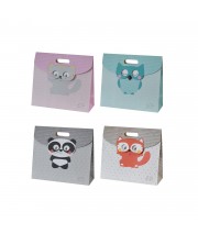 SAC CADEAU "PANDA" GRIS