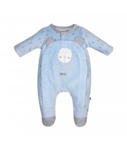 PYJAMA NAISSANCE FABBIO VELOURS RASE Sucre Orge