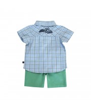 CHEMISE ET BERMUDA BEBE EVRARD Sucre Orge