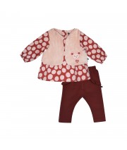 TUNIQUE JEGGING GILET SS MCHES MIA BEBE Sucre Orge