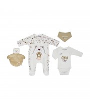 kit naissance pour bebe fille (5 pieces) multicolore bebe