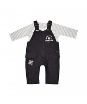 TSHIRT SALOPETTE MATHIS LONG BEBE Sucre Orge