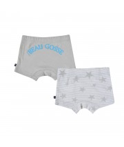 LOT DE 2 BOXERS BEBE  ELIOR Sucre Orge