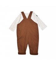 Ensemble tshirt salopette en tisse teint Philbert