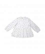 Tunique en maille manches longues Paprika