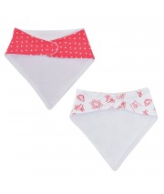 LOT DE 2 BAVOIRS BANDANAS ERICA Sucre Orge