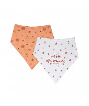 LOT DE 2 BAVOIRS BANDANAS ORELL Sucre Orge