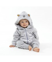 SURPYJAMA A CAPUCHE RAYE 2/8 ANS Sucre Orge