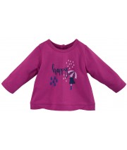 T-SHIRT MANCHES LONGUES ROSE HAPPY Sucre Orge