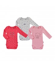 LOT DE 3 BODIES FILLE DELICIA SUCRE D'ORGE