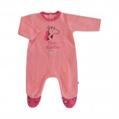 PYJAMA FILLE VELOURS OUVERTURE DOS ELYSSIA