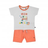 ENSEMBLE TEE SHIRT BERMUDA GREG MAILLE BEBE