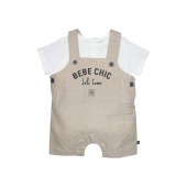 TEE SHIRT SALOPETTE GINGEMBRE COURT NAISSANCE
