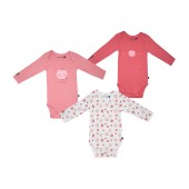 LOT DE 3 BODIES LALY MANCHES LONGUES BEBE