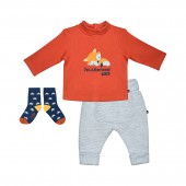 TSHIRT PANTALON CHAUSSETTES IRVIN MAILLE NAISSANCE
