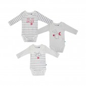 LOT 3 BODIES BEBE FILAIRE COTON BIO