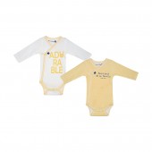 LOT DE 2 BODIES JASPER MANCHES LONGUES NAISSANCE