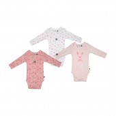 LOT DE 3 BODIES NAÏDA MANCHES LONGUES BEBE
