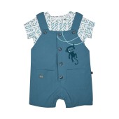 TSHIRT SALOPETTE OCTAVE COURT BEBE