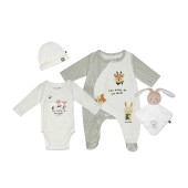 SET NAISSANCE SAM MAILLE MANCHES LONGUES
