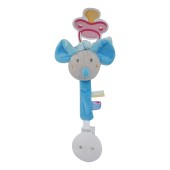 ATTACHE TETINE SOURIS VELOURS DOUX