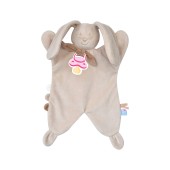 DOUMOU TETINOU XL LAPIN VELOURS DOUX BEIGE