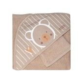 Coffret Cape de bain + gant 