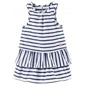 ROBE SANS MANCHES A VOLANTS
