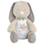 GRANDE PELUCHE RANGE PYJAMA LAPIN BEIGE