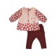 TUNIQUE JEGGING GILET SS MCHES MIA BEBE Sucre Orge