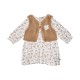 ROBE GILET S/S MCHES SERVANE Sucre Orge