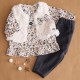 TUNIC JEGGING GILET SS MCHES PERLE Sucre Orge