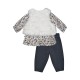 TUNIC JEGGING GILET SS MCHES PERLE Sucre Orge