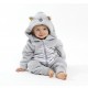 SURPYJAMA A CAPUCHE RAYE 2/8 ANS Sucre Orge